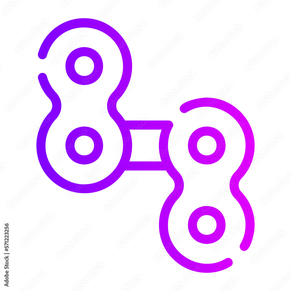 chain gradient icon chain gradient icon