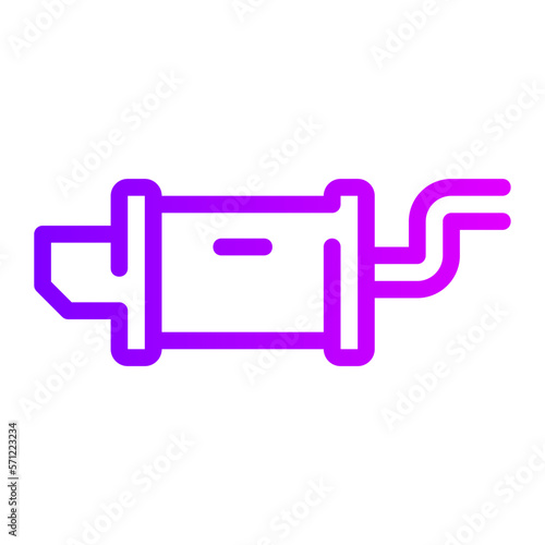 muffler gradient icon