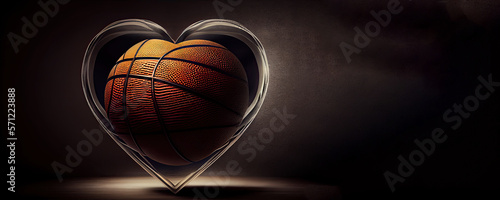 Basketball Lover banner, Generative AI © Schizarty