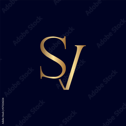 ELEGANT ROYAL AMAZING GOLD WOMEN BEAUTY LOGO LETTER SV