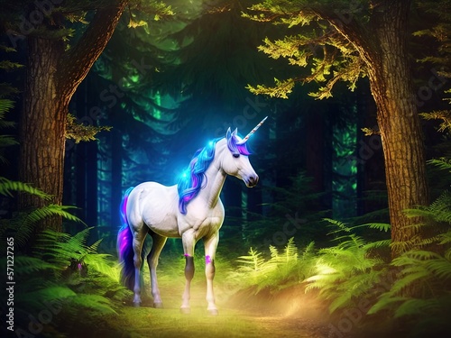 A magnificent unicorn. Mysterious and magical.  