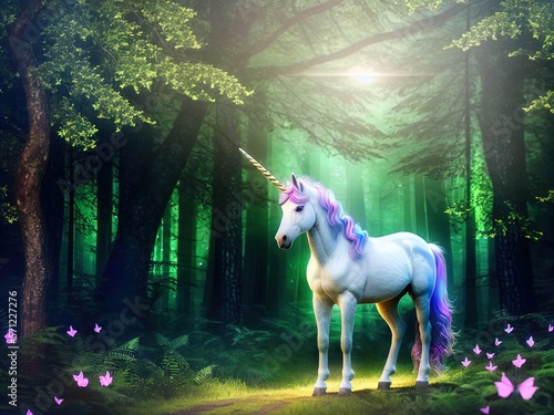 A magnificent unicorn. Mysterious and magical.  