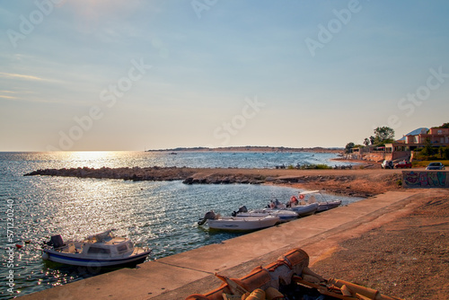 Corfu, small boat dock on the west coast