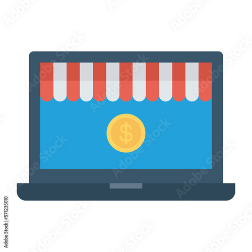 e-commerce laptop and screen