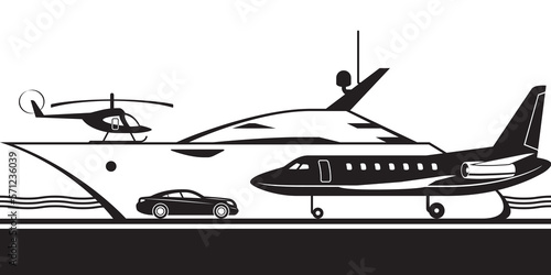 Luxury lifestyle vehicles - vector illustration