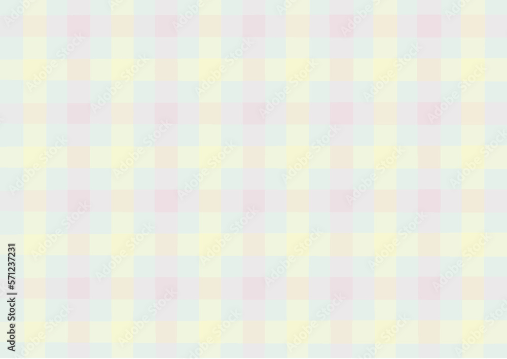 チェック柄の水彩イラスト背景素材 チェック柄の水彩イラスト背景素材