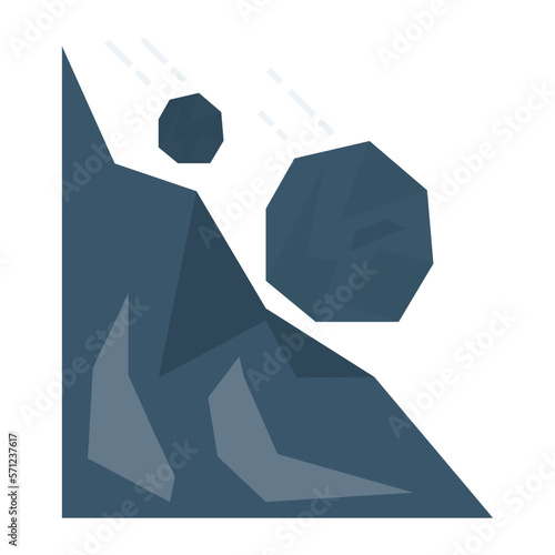 nature and ecology landslide and rocks