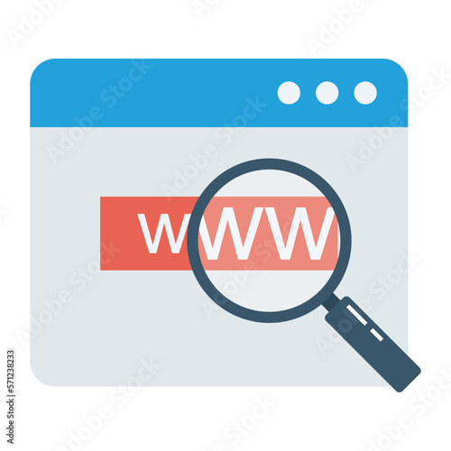 online shop web page and search