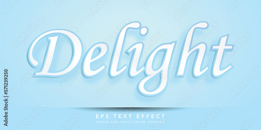 delight 3d editable text effect