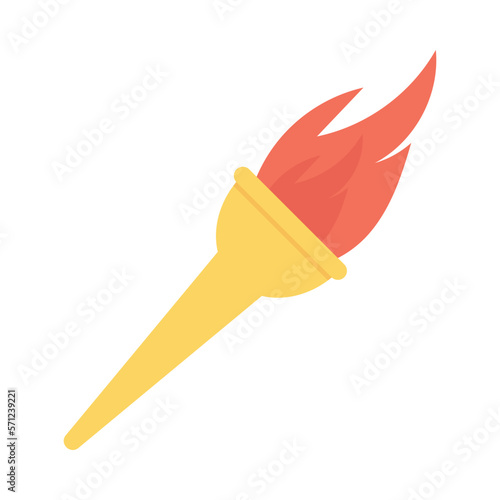 ancient greek fire and torch