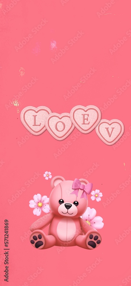 Abstract background, day of love and giving hearts, colorful, blurred gradient, wallpaper backdrop.