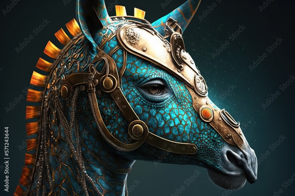 Naklejka premium Style modern giraffe
