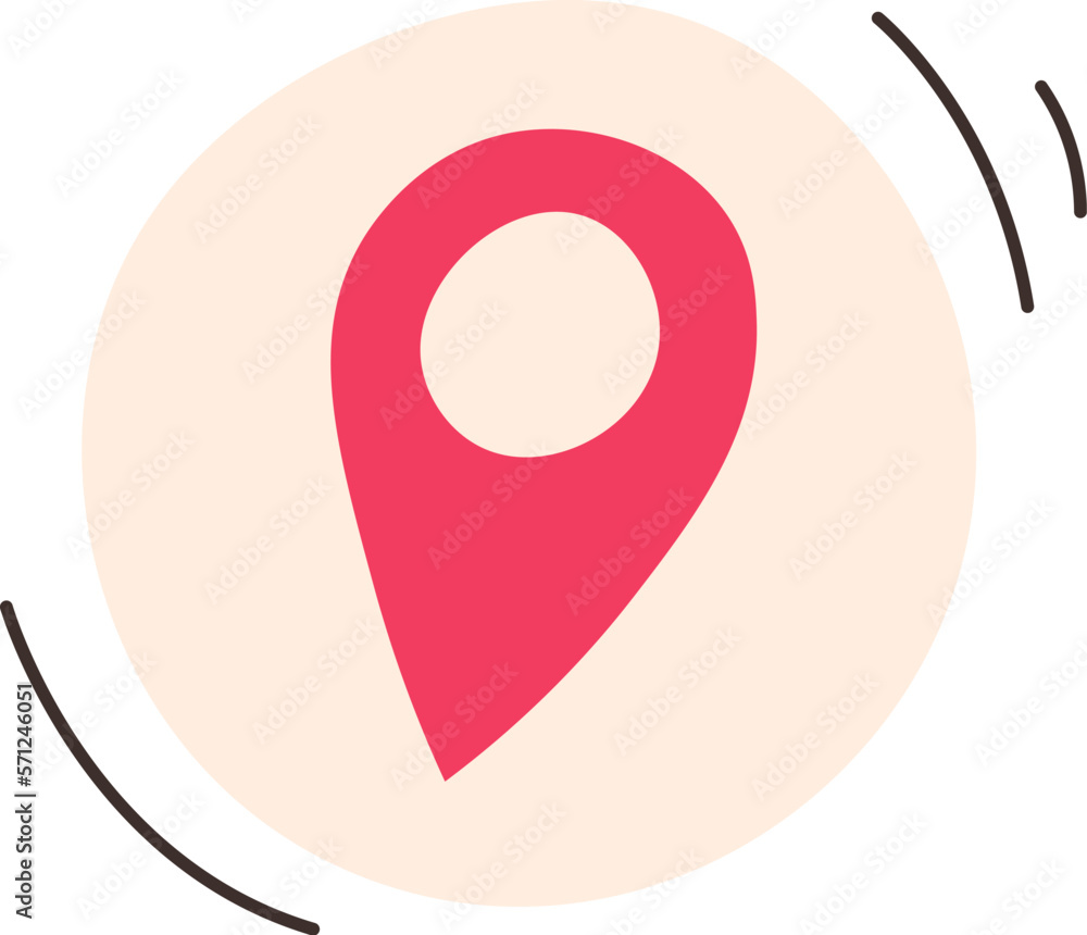 Navigation flat icon Location pointer Navigation flat icon Location pointer