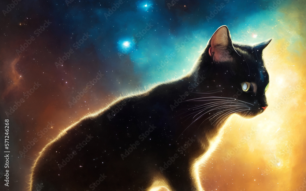 Katze im Weltraum