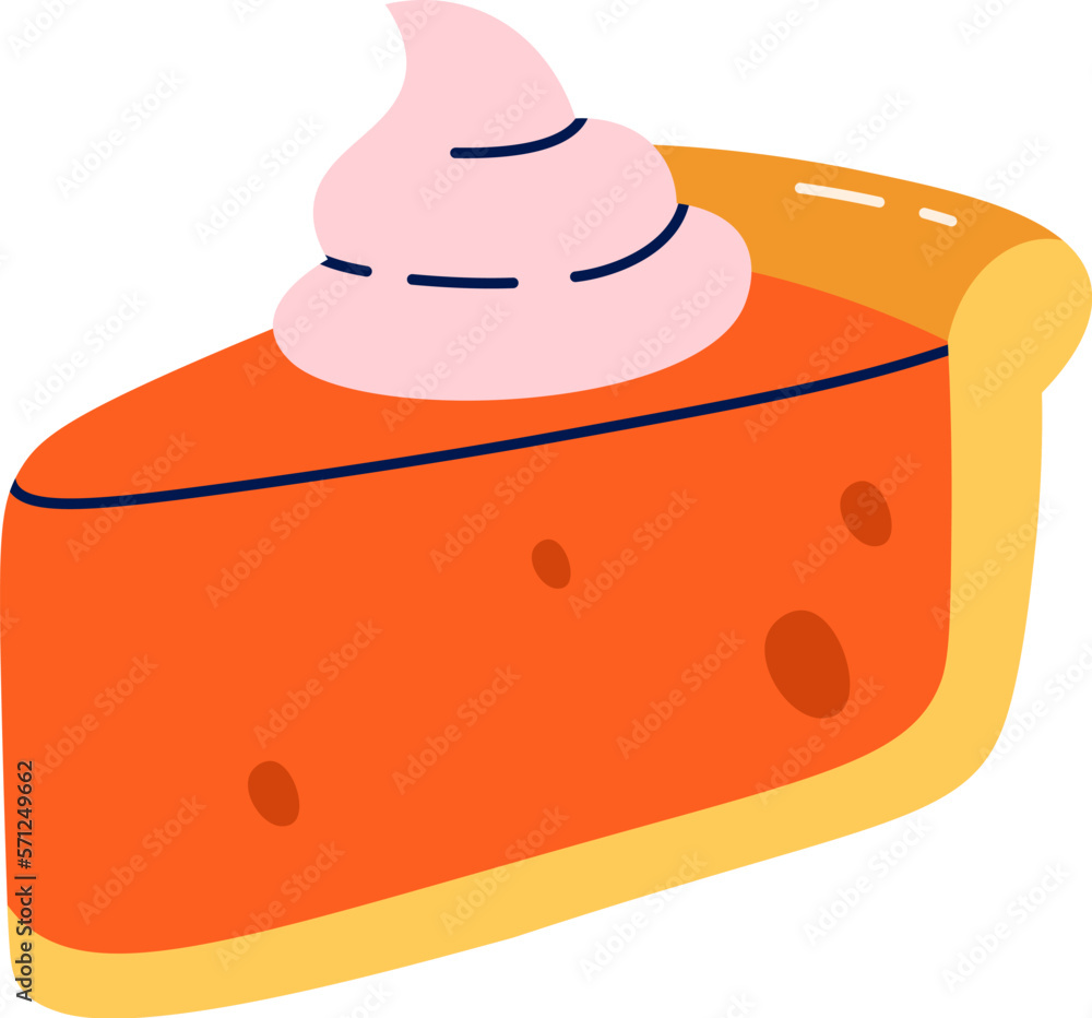 Delicious piece of cake with cherry berry flat icon Dessert Delicious piece of cake with cherry berry flat icon Dessert