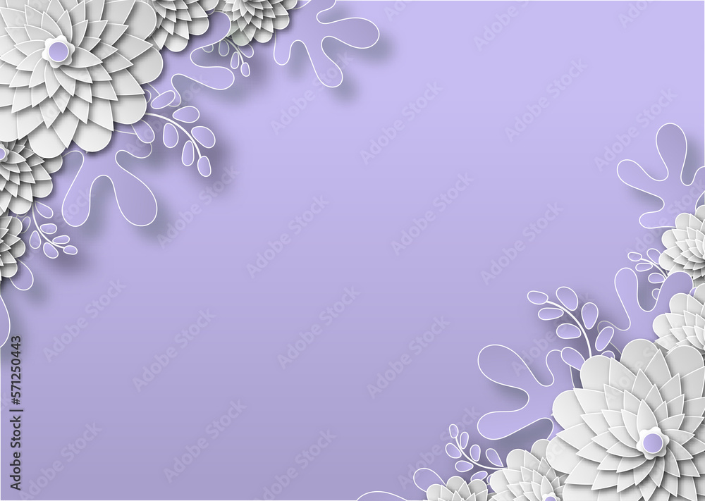 Fototapeta premium abstract background with flowers