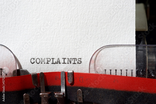 Complaints concept view photo