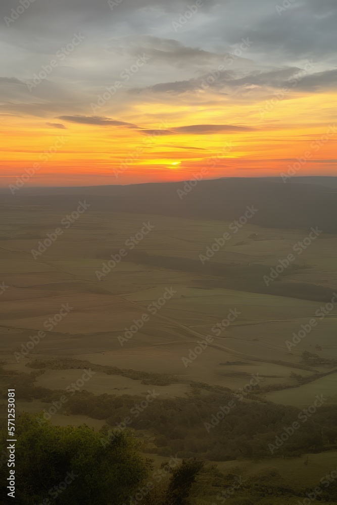Sunset over Sunset over