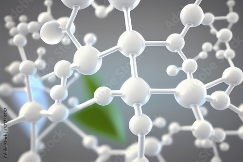 White molecular network, chemical molecular compounds on dark blue background , chemistry, medicine, bioengineering , biotech