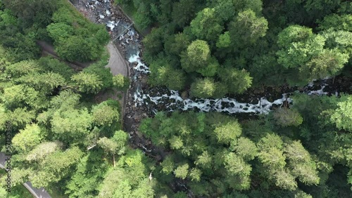 Uelhs deth Joeu Waterfall in the Catalan Pyrenees photo