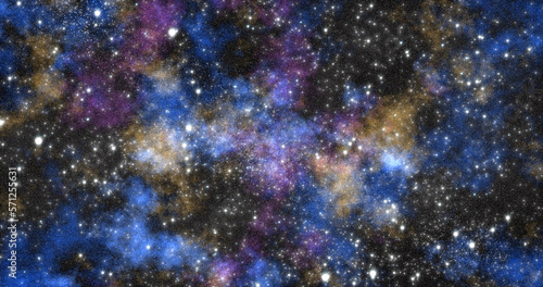Abstract space background from the galaxy and bright glowing stars and constellations. Video 4k