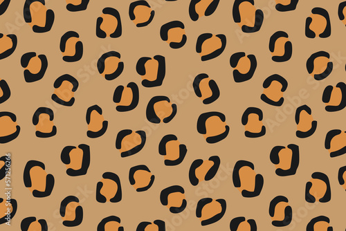 Leopard skin seamless pattern background