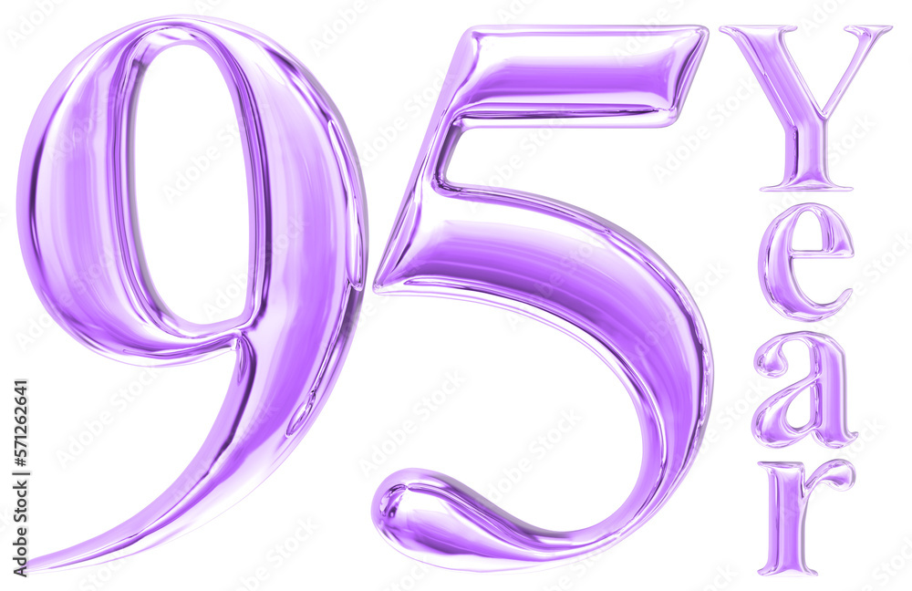 Happy Anniversary Number 3D Render Happy Anniversary Number 3D Render