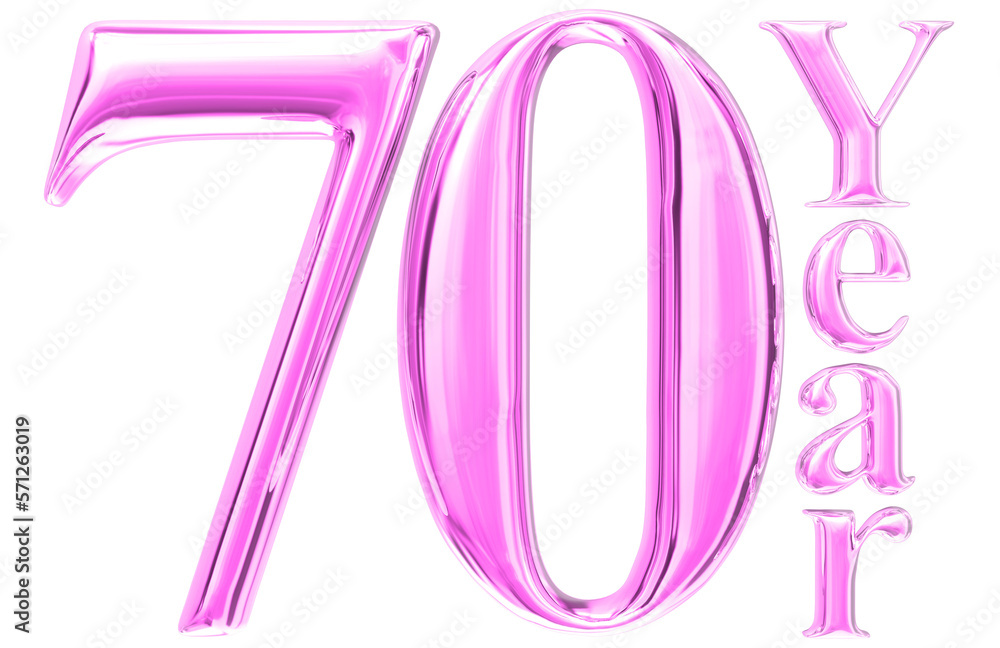 Happy Anniversary Number 3D Render Happy Anniversary Number 3D Render
