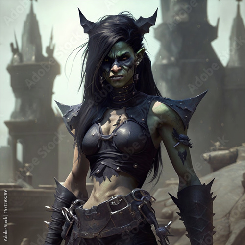 Elf warrior female fantasy character