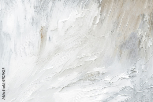 white and grey oil abstract background painting, generative ai