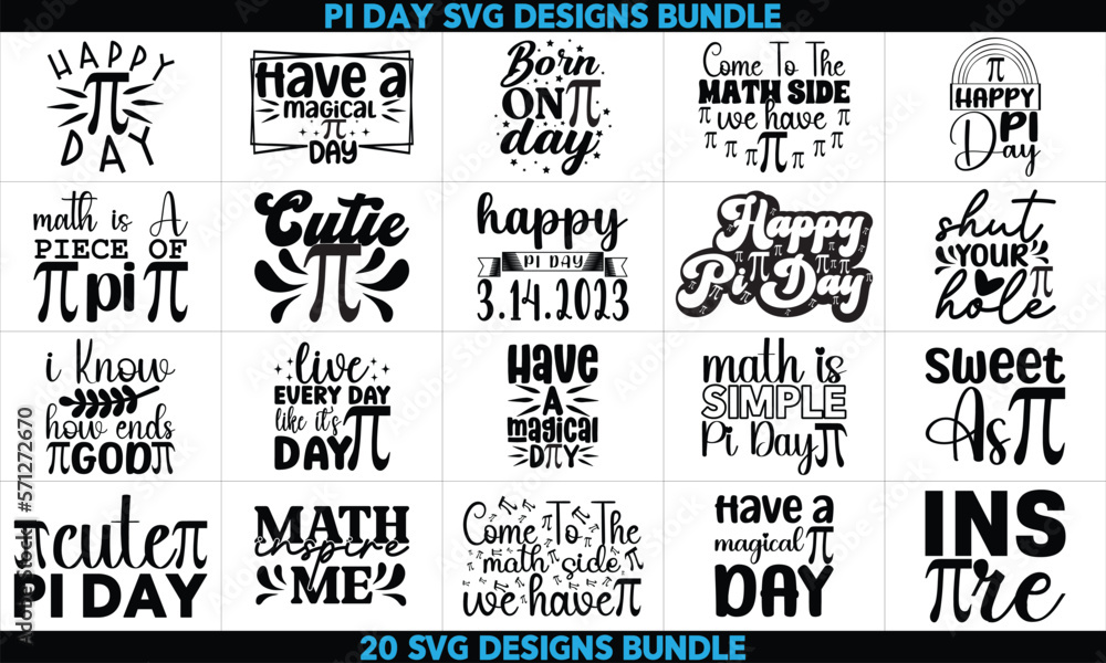 Happy Pi Day svg Bundle,Pi SVG,Pi Day 2023 svg, , Elementary Teacher
