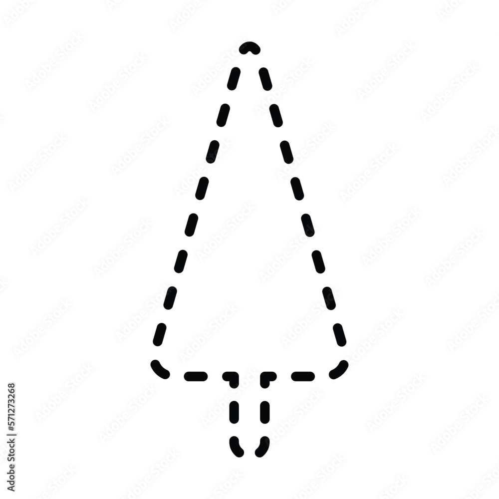 Tracing lines dotted tree outline shape for preschool and kindergarten school kids worksheet element for drawing and handwriting practice Tracing lines dotted tree outline shape for preschool and kindergarten school kids worksheet element for drawing and handwriting practice