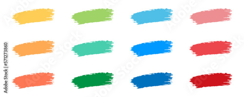 Paint brush stroke. Paintbrush illustration. Colorful brush stroke in vector