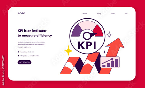 Key performance indicators. KPI is an indicator to measure employee