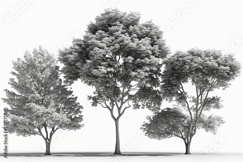 illustration of trees