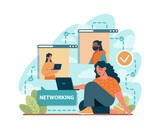 Networking. Employees collaboration, establishment of partnerships working