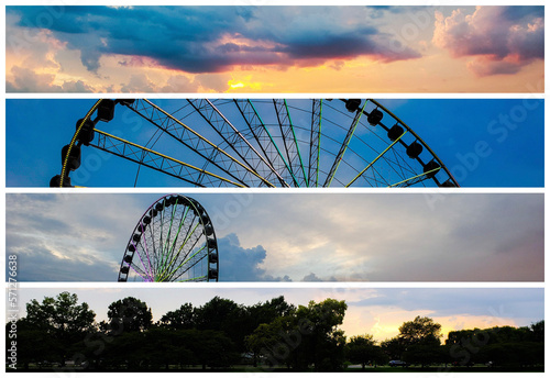 ferris wheel at night