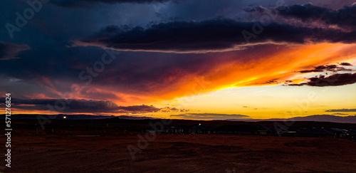 sunset in the mountains