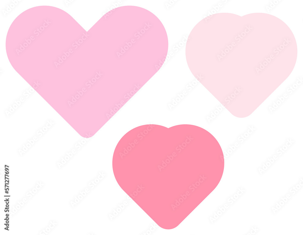 cute pink mini heart decoration