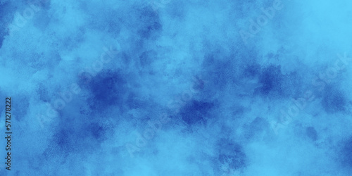 Abstract watercolor painted blue grunge texture background, panoramic texture of dark blue blurry grunge effect, blue grunge paper texture background for wallpaper and design.