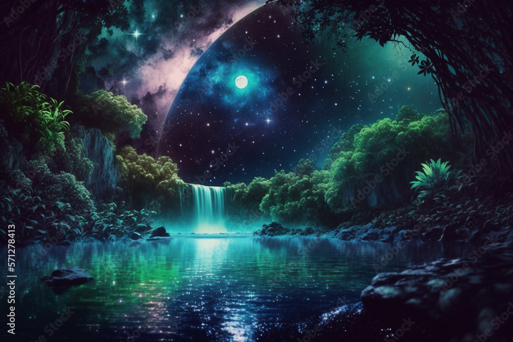 landscape with space landscape with space