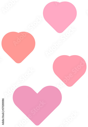 cute pink mini heart decoration