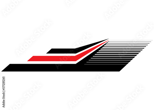 Vector striped pattern for a sports car, boat, SUV, body, awning, toy, sportswear, interior decor. Vehicle sticker, Striped vector background.