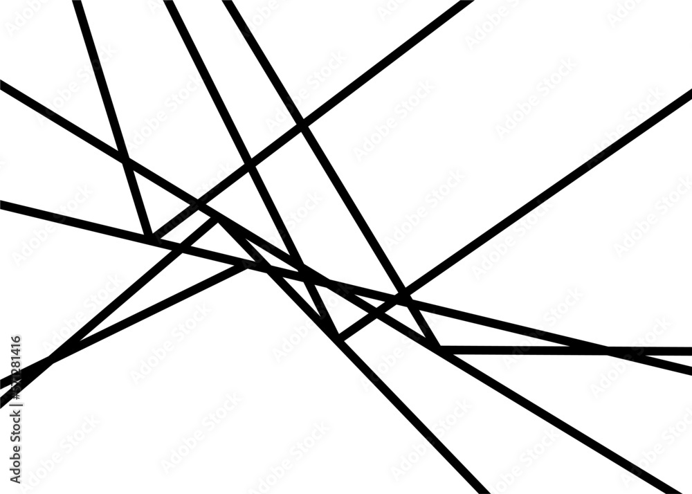 Vector background of thin black lines on a white background in ...