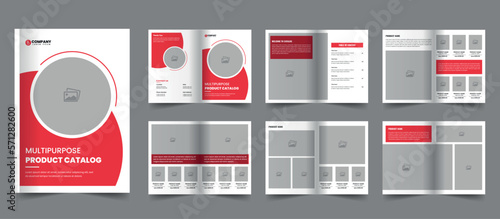 Modern minimalist product catalog template and multipurpose catalogue brochure