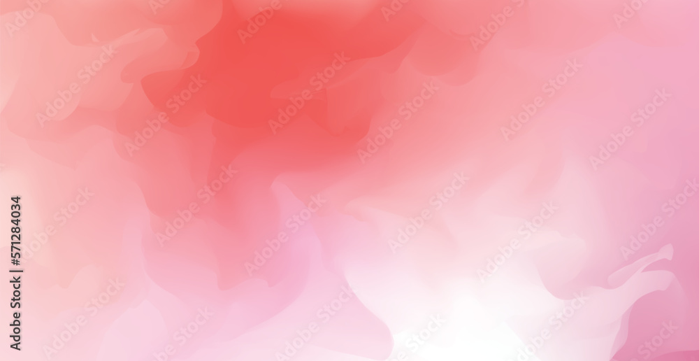 Pink Watercolor Abstract Background. Wallpaper. Valentine's Day Banner. Vector Illustration