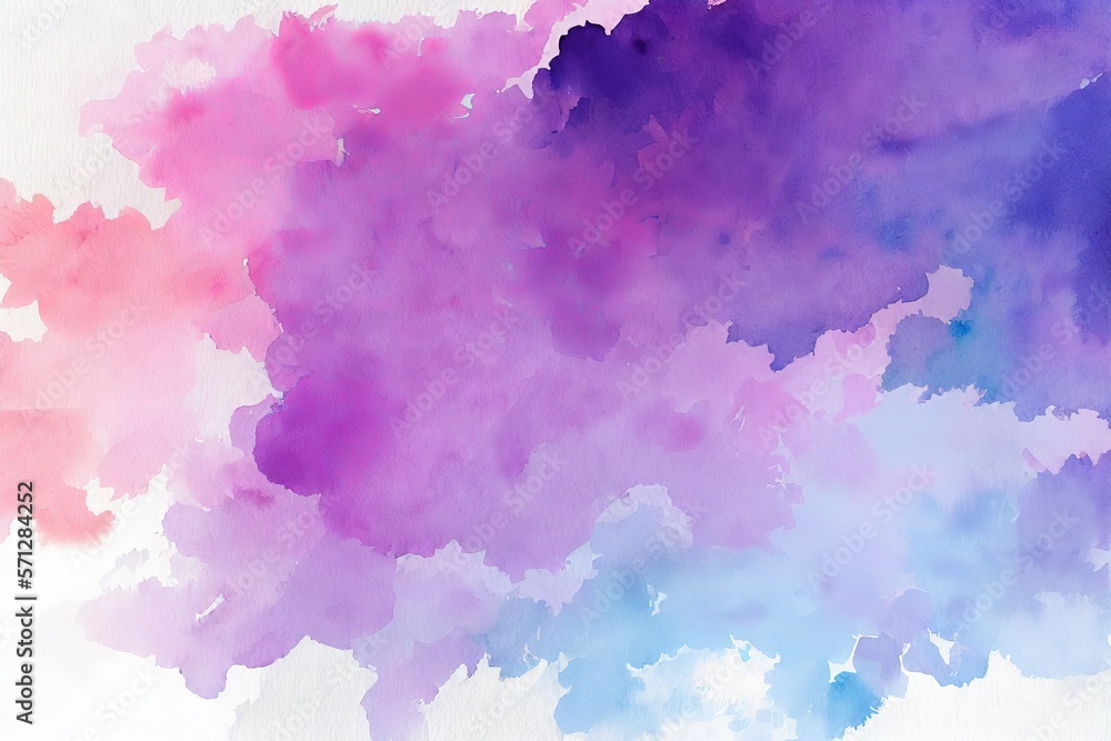 Bande Couleur Rose Mauve Brillante Pour Page De Garde fond texturé de peinture aquarelle en tâches de couleur violet et mauve
