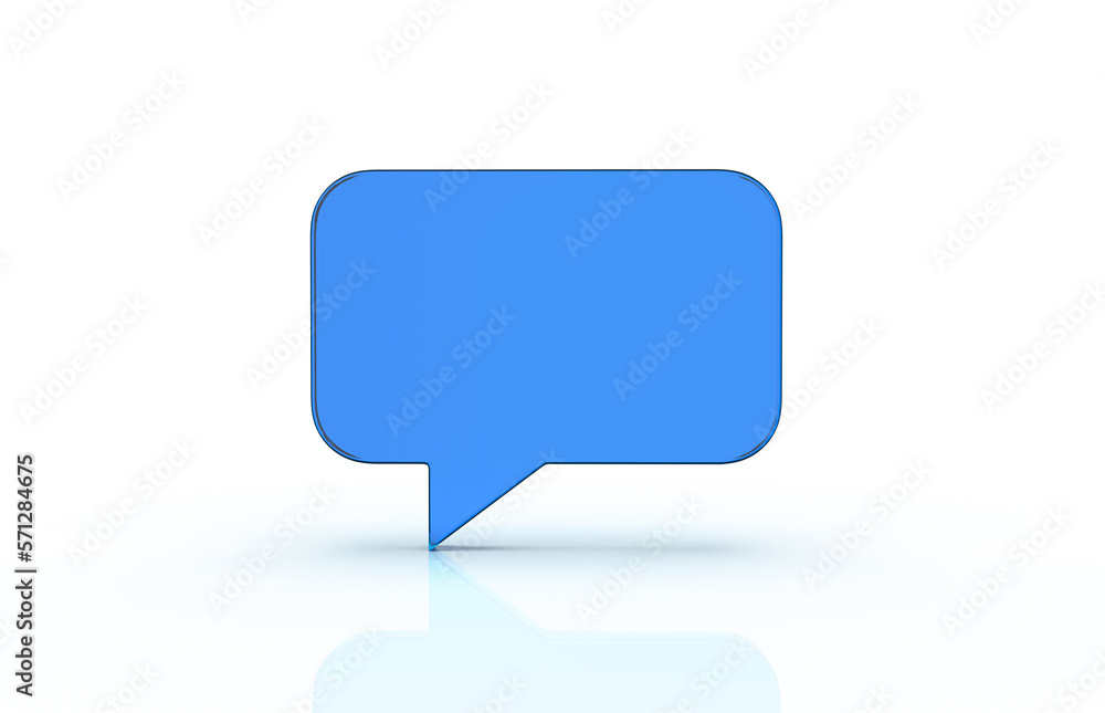 3d render with an empty speech bubble isolated on background 3d render with an empty speech bubble isolated on background