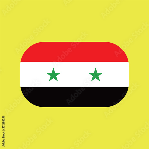 Syria flag icon design. world national flag vector illustration. Free Download Syria flag icon design. world national flag vector illustration. - GFXLoad
