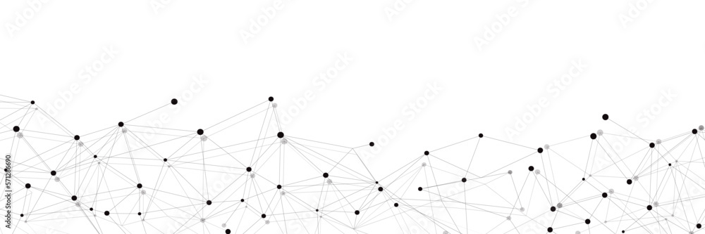 Black network. Abstract connection on white background. Network technology background with dots and lines for desktop. Ai system background. Abstract concept. Line background, network technology Black network. Abstract connection on white background. Network technology background with dots and lines for desktop. Ai system background. Abstract concept. Line background, network technology